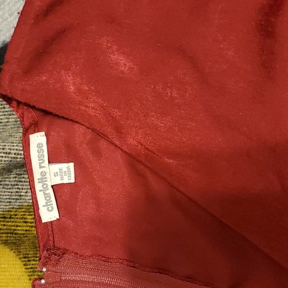 ADORABLE  Red/Dark Pink Summer Dress Size S - Picture 3 of 7